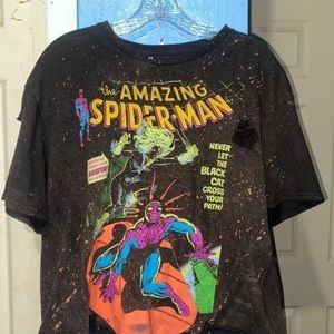 Vintage Spiderman Crop Tshirt